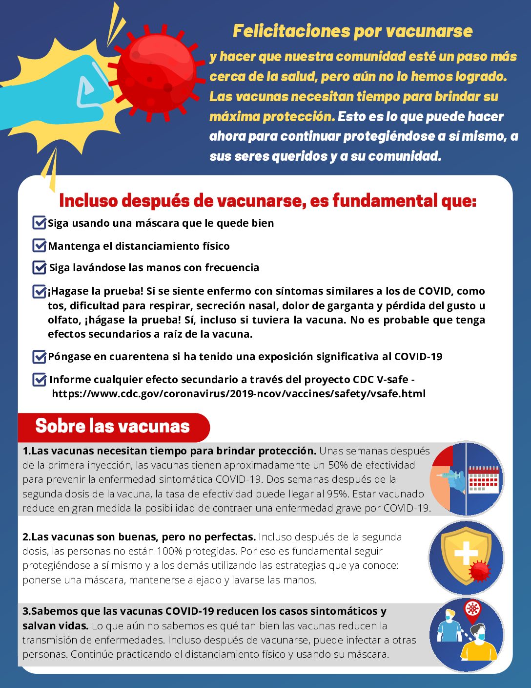 After Vaccine Graphics Page 1 Spanish