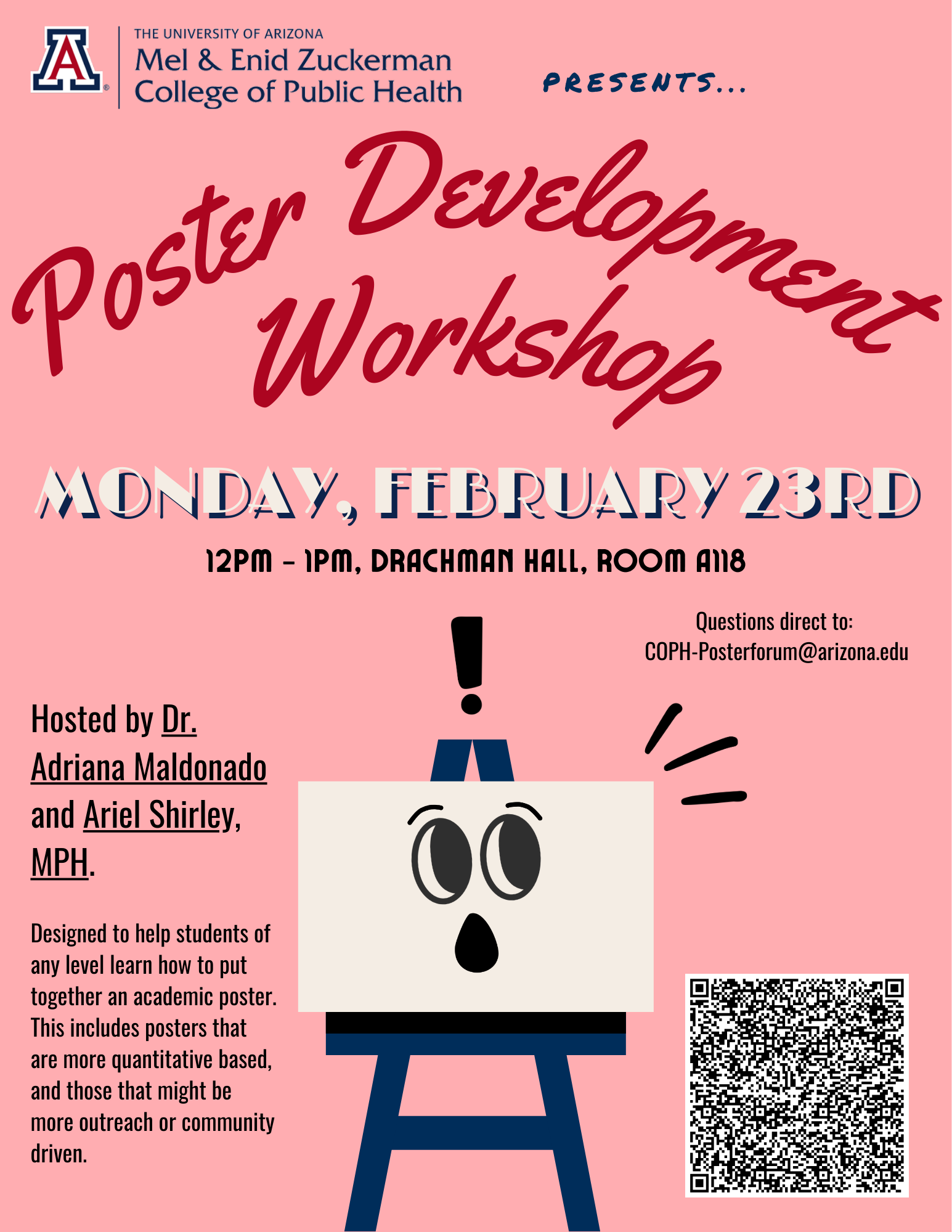 Batch Development Program Poster Poster Development Workshop | Zuckerman College of Public Health