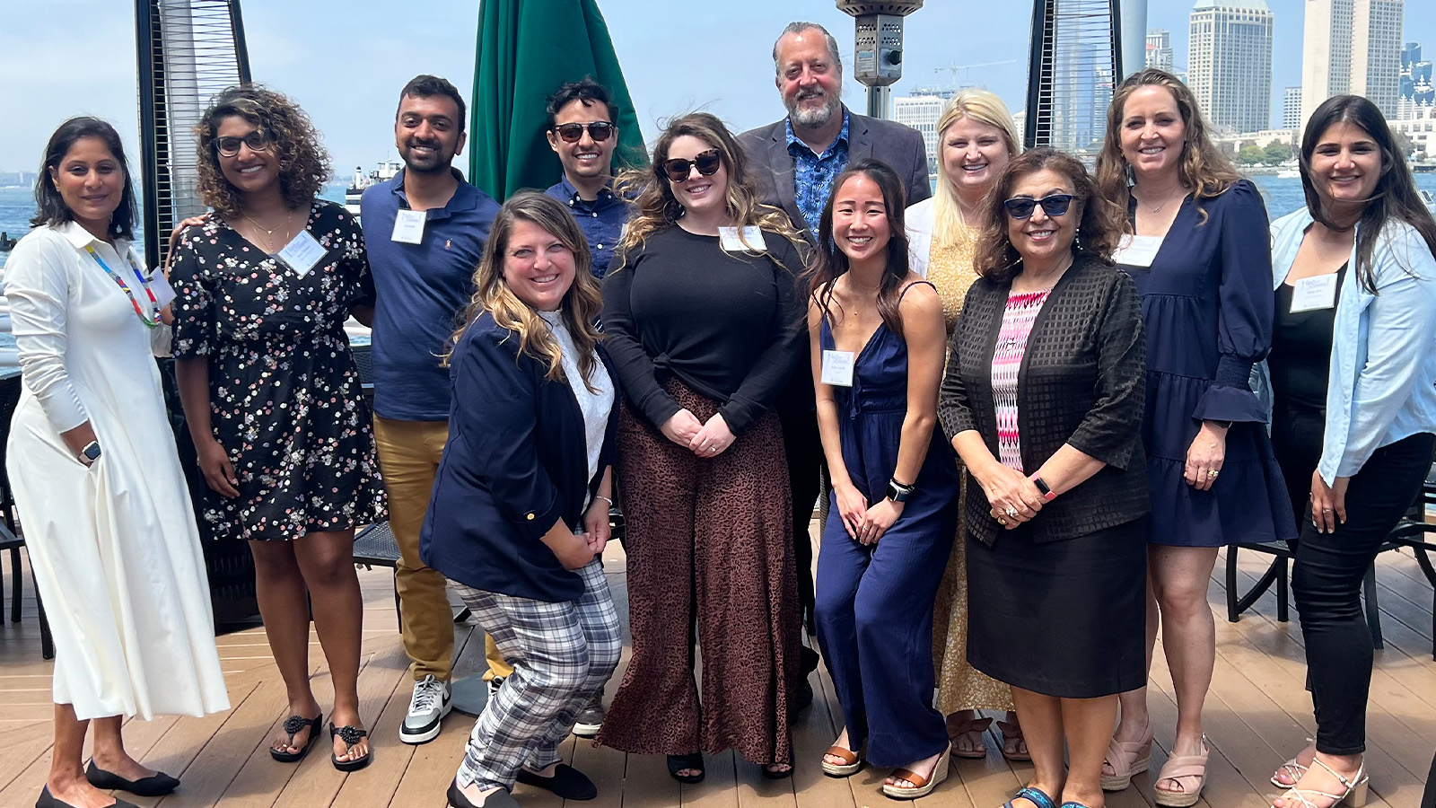 Dean Hakim with Nicole Zuckerman-Morris at alumni luncheon in San Diego, CA