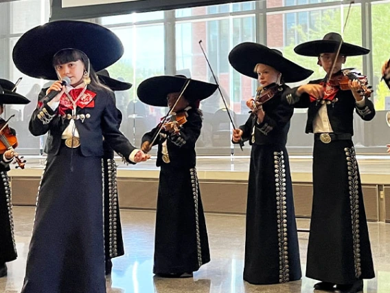 Young Mariachi group performing