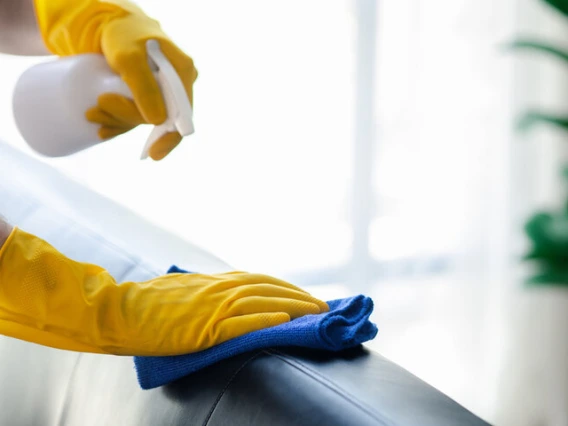 disinfecting common space