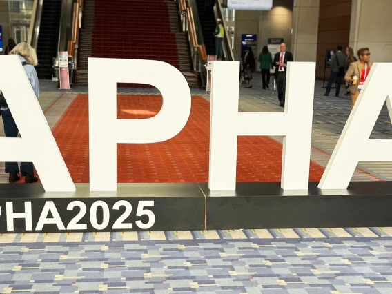 Large APHA sign with #APHA2025