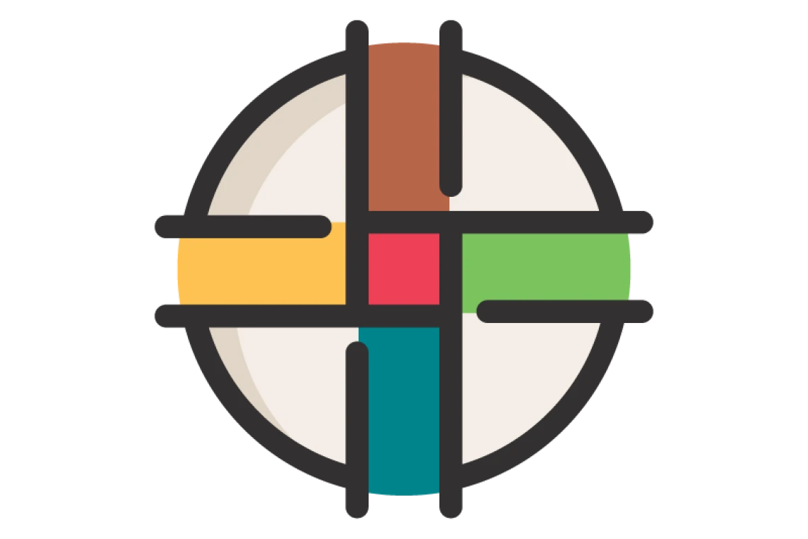 colorful image with cross representing indigenous health