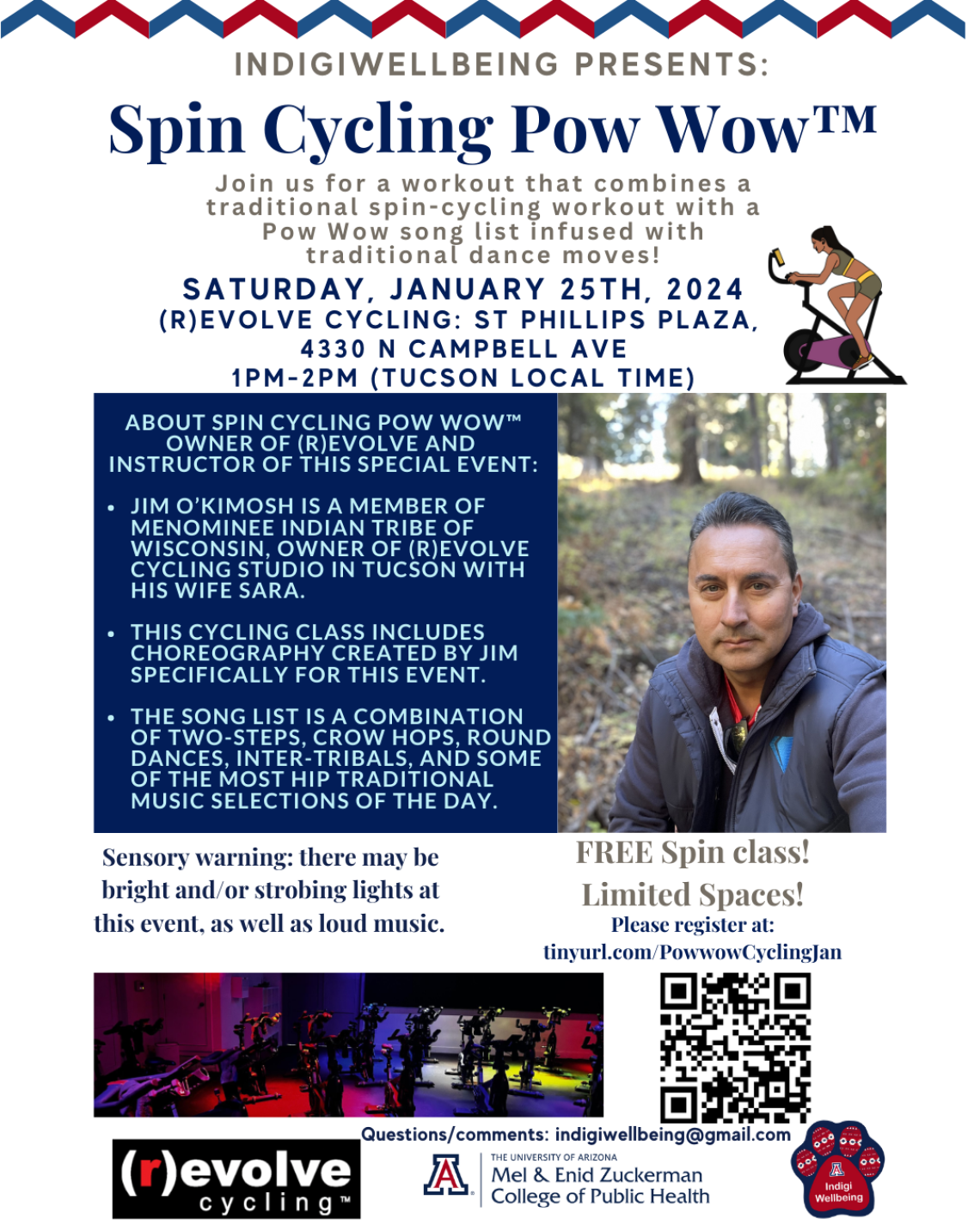 Flyer for Spin Cycle Pow Wow on Jan. 25, 2024