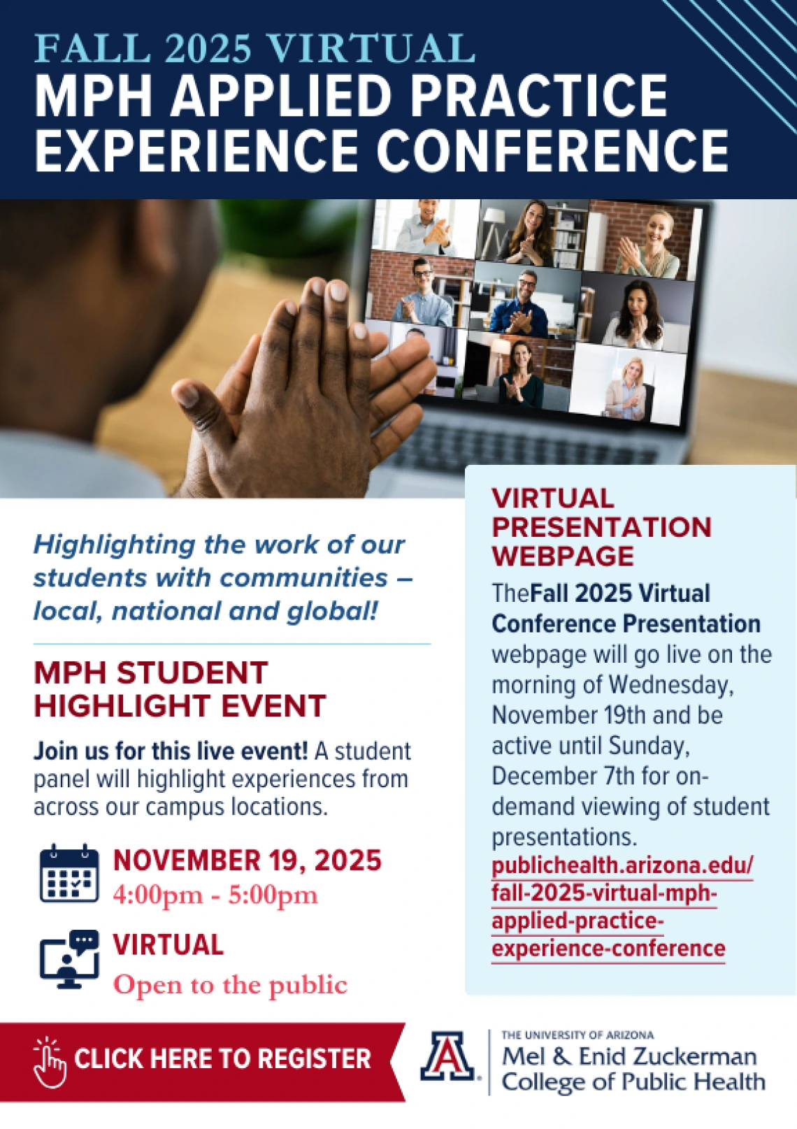 Fall 2025 Virtual MPH Applied Practice Experience Conference