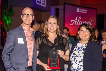 Greg Wakefield, Dr. Mary Foote and Amber Richmond