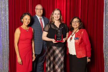 Cindy Klingberg, JP Roczniak, Dr. Mary Foote and Dean Iman Hakim