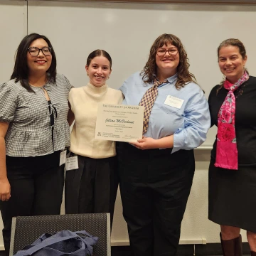 Jillian McFarland with co-authors and Dr. Beamer