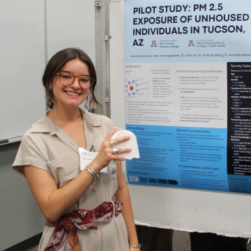 Brooke McKelip with her winning poster