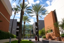 UAHS campus, Looking south into Drachman Hall