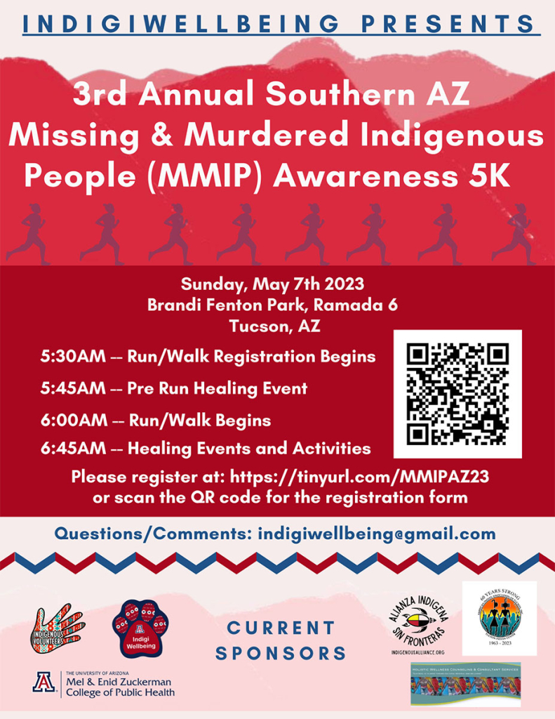  Flyer for 3rd Annual Murdered and Missing Indigenous People Awareness 5K Run
