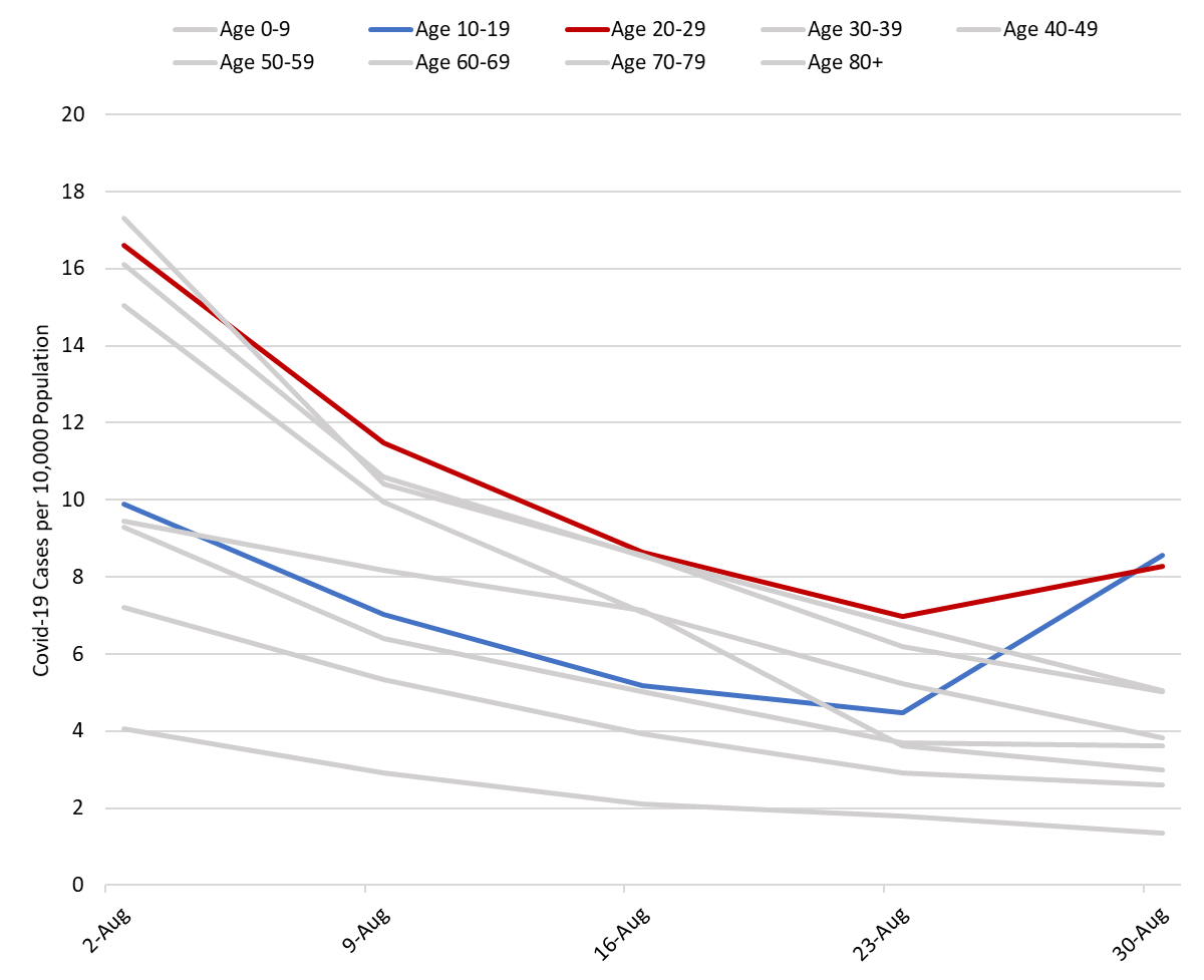 COVID19 Forecast Models Report for Arizona, September 4 Mel and Enid