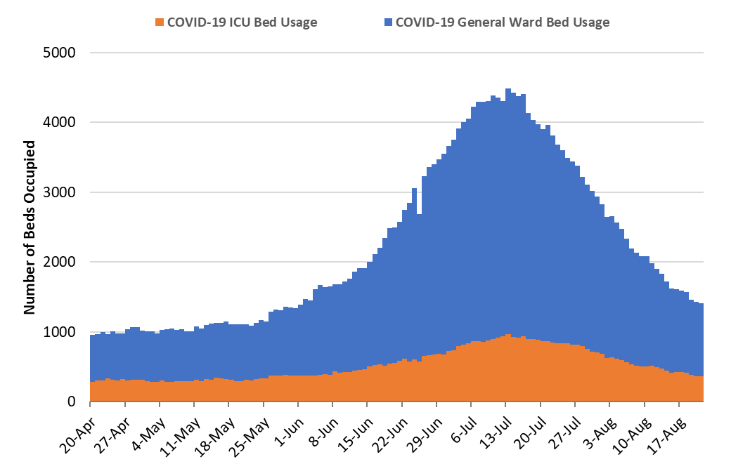 COVID19 Forecast Models Report for Arizona, August 21 Mel and Enid