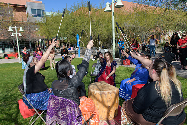 The Haven womens’ drum circle