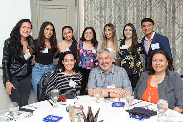 Chicanos por la Causa scholarship students and donors