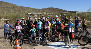 Bike Ajo and the Desert Senita Community Health Center hosted Bike & Hike in honor of National Diabetes Month in the Organ Pipe Cactus National Monument. (Photo courtesy of Bike Ajo)