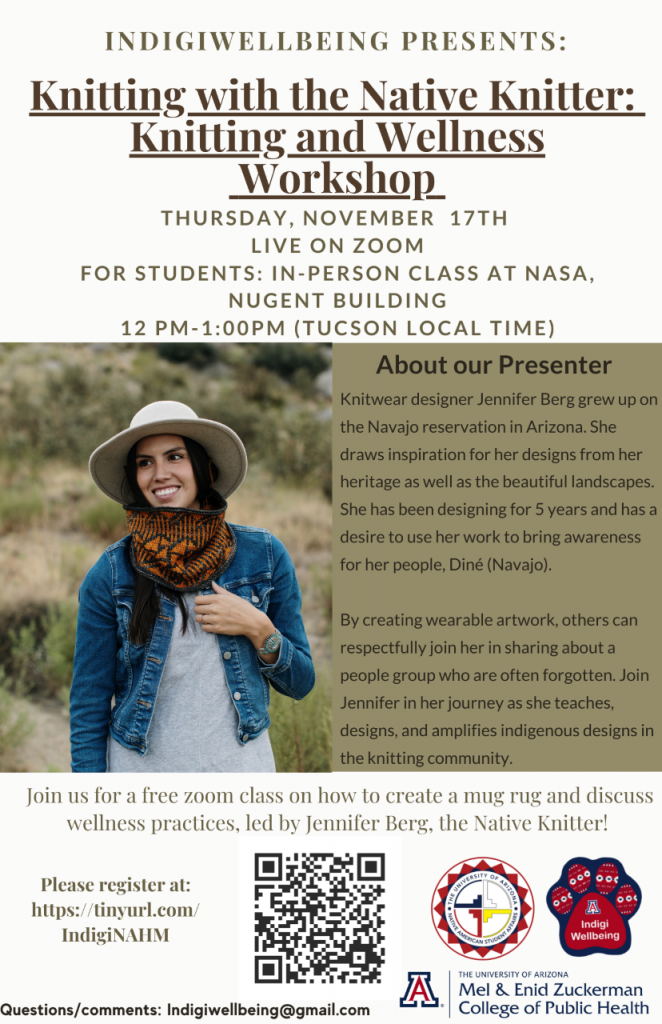 Flyer for Knitting with the Native Knitter