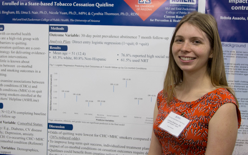 Lindsay Bingham Project: Co-morbid Conditions Influence Quit Outcomes Among Smokers Enrolled in Ashline