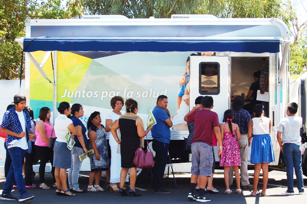 Mobile Health Unit helping in an underserved community