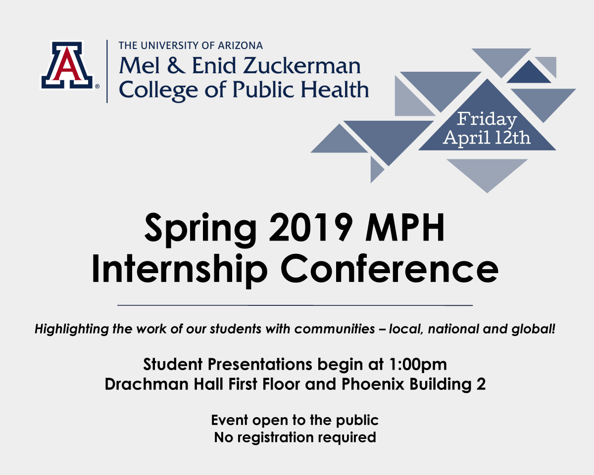 Spring 2019 MPH Internship Conference flyer