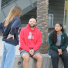 Public health students in front of Drachman Hall